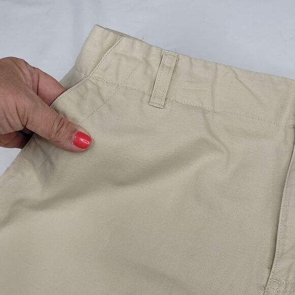 12 GAP Linen Cotton 5" khakis 4 pocket khaki tan neutral SHORTS XL extra large - Picture 2 of 10